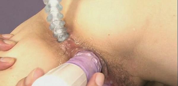  Yuki getting her pussy fondled with various sex toys